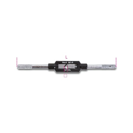 Beta Adjustable Tap Wrench, Steel Body, M3-M12 4350011